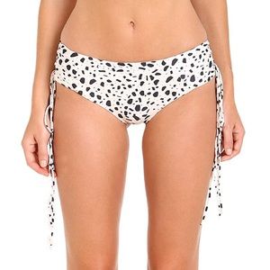 Aila Blue Shade Bikini Bottom in Sandstone